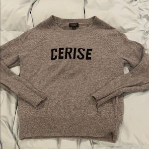 J.Crew “cerise” cashmere sweater